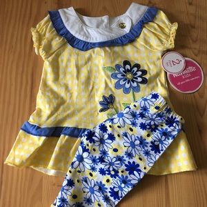Nannette Kids 2 piece flower set